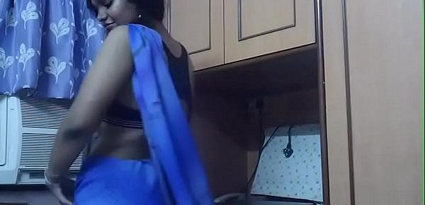  Horny Lily In Blue Sari Indian Babe Sex Video